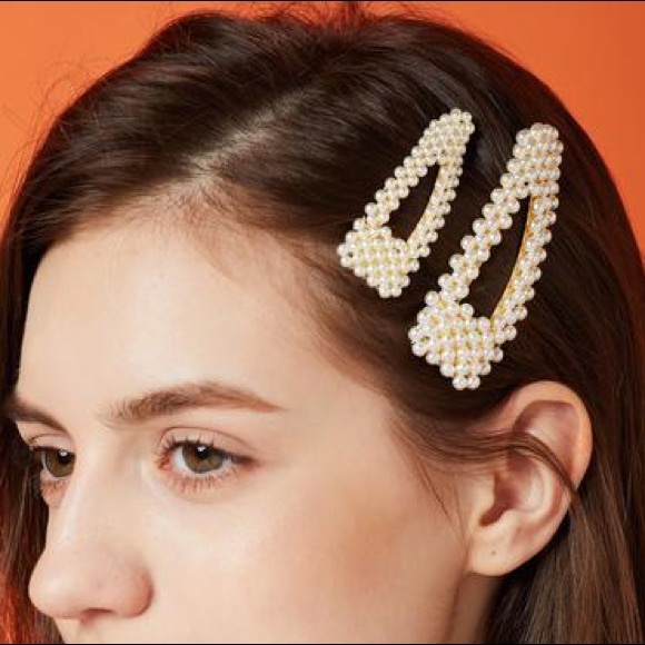 Fashion Jewelry Accessories - NEW 3 PK of Pearl Clip Hair Accessories